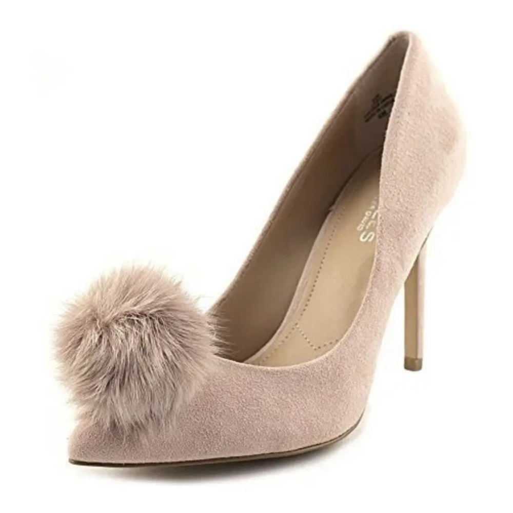 CHARLES BY CHARLES DAVID Womens Pixie Suede, Blush-Sf Suede-Fur, Size 6.0